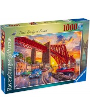 Ravensburger 1000 de piese Sunset Behind the Bridge Puzzle