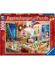 Puzzle Ravensburger din 1000 de piese - Crăciun Fericit -1
