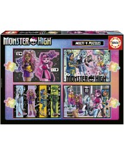 Puzzle Educa 4 în 1 - Monster High -1