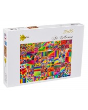 Puzzle Grafika din 2000 de piese - Colaj de culori -1