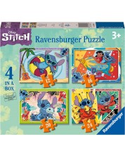 Puzzle Ravensburger din 24 piese 4 în 1 - Stitch