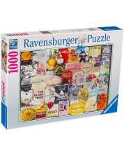 Puzzle Ravensburger din 1000 de piese - Colectia de vinuri -1