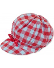 Pălărie de vară pentru copii cu protecție UV 50+ Sterntaler - Pătrat, 51 cm, roșu -1