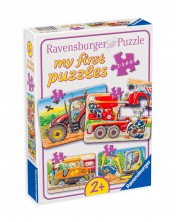 Puzzle Ravensburger 4 în 1 - La serviciu -1