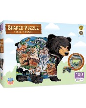 Puzzle Master Pieces din 100 de piese - Forest Friends Shaped  -1