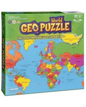 Puzzle GeoPuzzle din 68 de piese - World -1