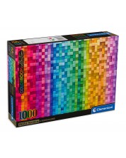 Puzzle Clementoni din 1000 de piese - Pixeli colorați