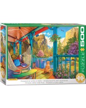 Puzzle Eurographics din 500 XL piese - Vedere din hamac -1