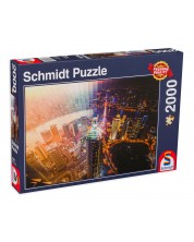 Puzzle Schmidt din 2000 de piese - Zi si noapte, parti din timp -1