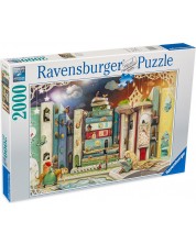 Puzzle Ravensburger din 2000 de piese - Bulevardul Cartilor