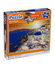 Puzzle Grafix din 1000 de piese - Santorini -1