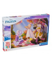 Puzzle Clementoni din 104 XXL de piese - Frozen 2