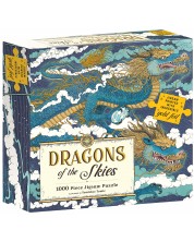 Puzzle Galison de 1000 piese - Dragoni in cer