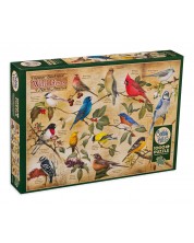 Puzzle Cobble Hill din 1000 de piese - Păsări din America de Nord -1