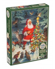 Puzzle Cobble Hill din 1000 de piese - Moș Crăciun -1