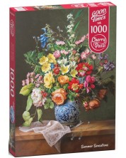 Puzzle Cherry Pazzi de 1000 piese – Flori in sufragerie