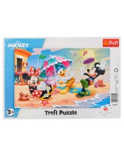 Puzzle Trefl de 15 piese - Fun at the Disney Beach -1