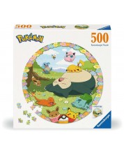 Puzzle de 500 de piese Ravensburger - Pokémon printre flori