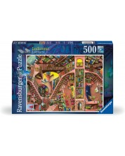Puzzle Ravensburger 500 de piese - Biblioteca Shanty -1