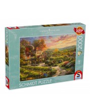 Puzzle Schmidt de 2000 piese - Thomas Kinkade Wine Country Living