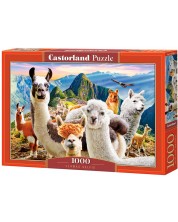 Puzzle Castorland din 1000 de piese - Llama Selfie -1
