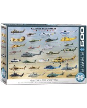 Puzzle Eurographics din 500 XXL de piese - Military Helicopters -1