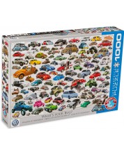 Puzzle Eurographics din 1000 de piese - Volkswagen broscuta -1