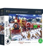 Puzzle Trefl de 1000 de piese - Trenul lui Moș Crăciun