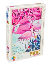 Puzzle D-Toys din 1000 de piese - Flamingo, Andrea Kurti -1
