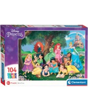 Puzzle Clementoni din 104 de piese - Prințesele Disney -1