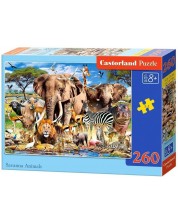 Puzzle Castorland din 260 de piese - Animale in savana -1
