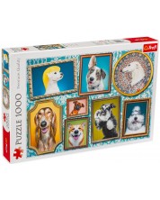 Puzzle Trefl din 1000 de piese - Galerie pentru câini -1