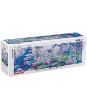 Puzzle panoramic Eurographics din 1000 de piese - Lotus (detaliu), Claude Monet -1