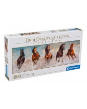 Puzzle panoramic Clementoni de 1000 piese -Horses