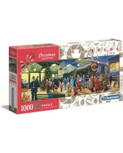 Puzzle panoramic Clementoni de 1000 de piese - spiritul Crăciunului