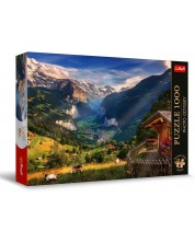 Puzzle Trefl din 1000 piese - Valea Lauterbrunnen, Elveția