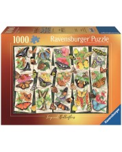 Puzzle Ravensburger din 1000 de piese  - Fluturi tropicali -1