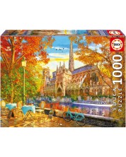 Puzzle Educa din 1000 piese - Notre Dame toamna