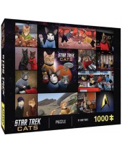 Puzzle Galison din 1000 de piese - Pisici Star Trek -1