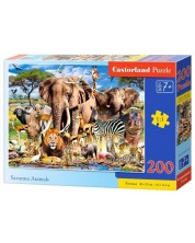 Puzzle Castorland din 200 de piese - Animale din savana