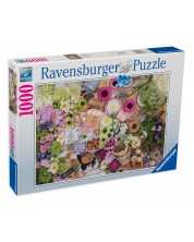 Puzzle Ravensburger cu 1000 de piese - Flori frumoase