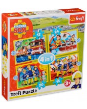 Puzzle Trefl 4 in 1 - Fireman Sam