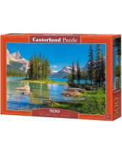 Puzzle Castorland din 500 de piese - Lacul Maligne, Canada -1