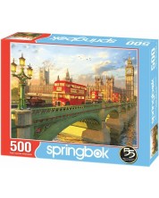 Puzzle Springbok din 500 de piese - Westminster Bridge -1