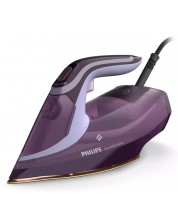 Fier de călcat cu abur Philips - DST8021/30, 3000 W, 55 g/min, mov - imagine 1