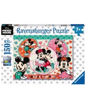 Puzzle Ravensburger de 150 XXL de piese - Mickey Mouse și Minnie Mouse -1