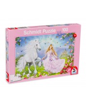 Puzzle Schmidt de 100 piese - The unicorn princess
