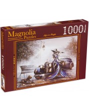 Puzzle Magnolia din 1000 de piese - Femeia în rochie -1