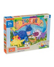 Puzzle pentru copii Master Pieces din 24 de piese - Dinozauri  -1
