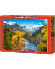 Puzzle Castorland din 3000 de piese - Toamna în Parcul Național Zion, SUA -1